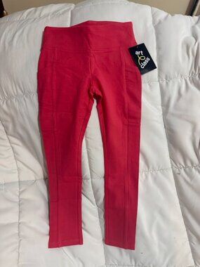 Art Class GIRLS POCKET LEGGINGS CORAL 2- pack